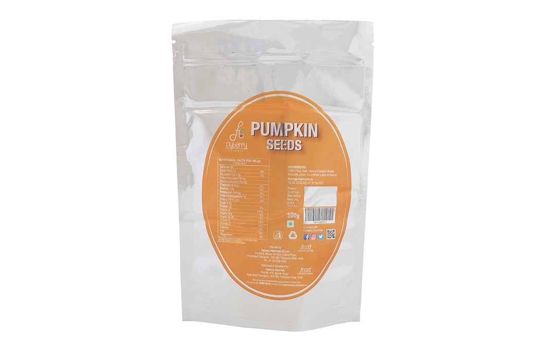 Flyberry Gourmet Pumpkin Seeeds    Pack  500 grams